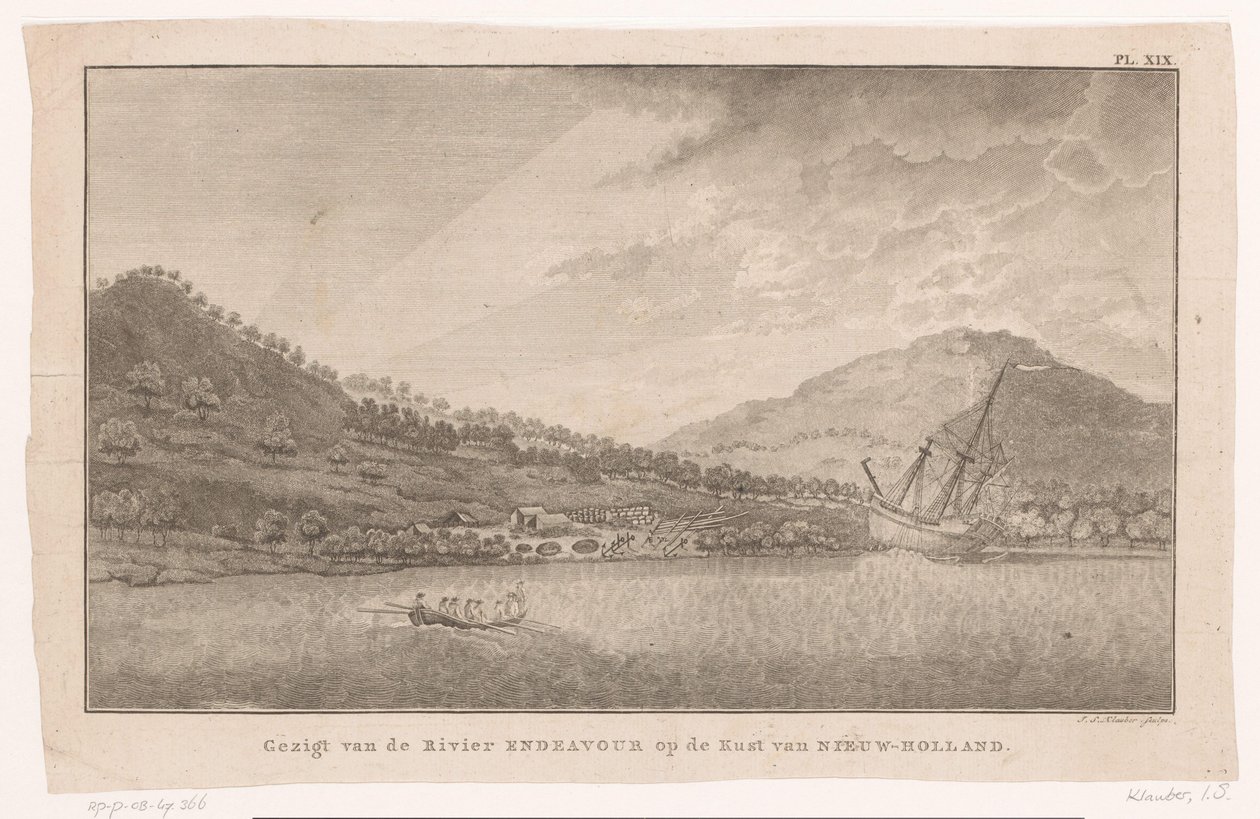 View of the Endeavour River in Australia (View of the Endeavour River on the Coast of New Holland) by Ignaz Sebastian Klauber