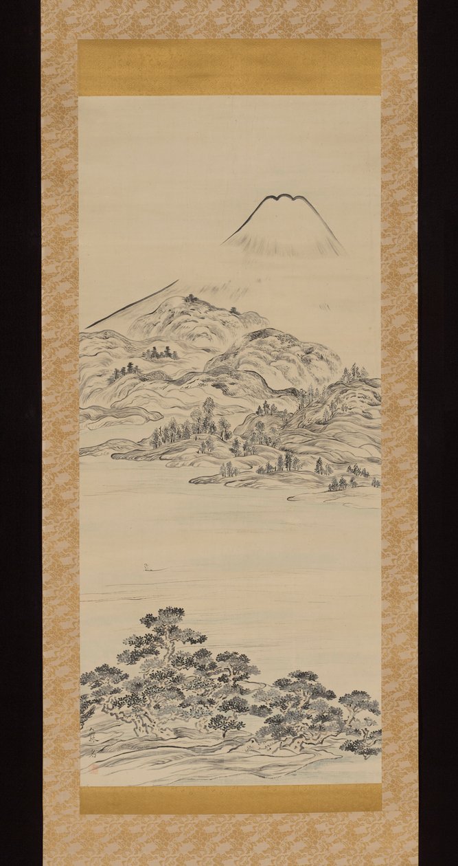 Mount Fuji, Overlooking from Tago no Ura Bay by Ike no Taiga