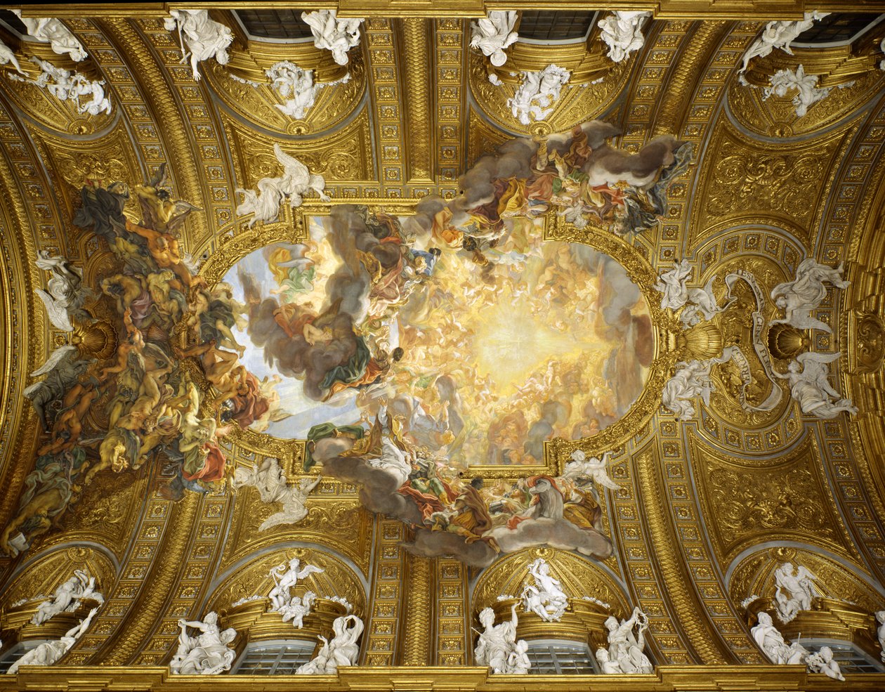 The Triumph of the Sacred Name of Jesus, Church of the Gesù, Rome by Il Baciccio