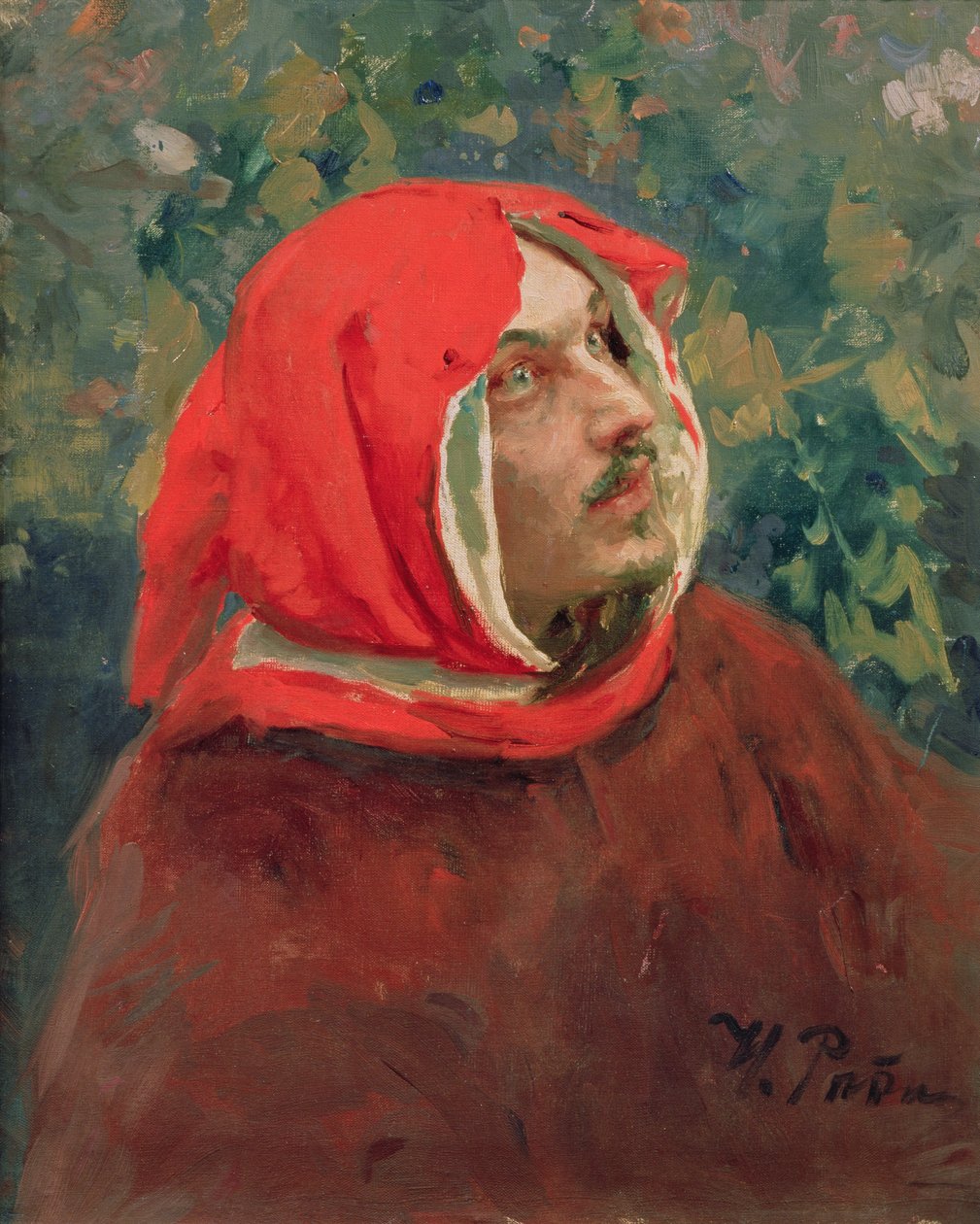 Portrait of Dante Alighieri (1265-1321) by Ilya Efimovich Repin