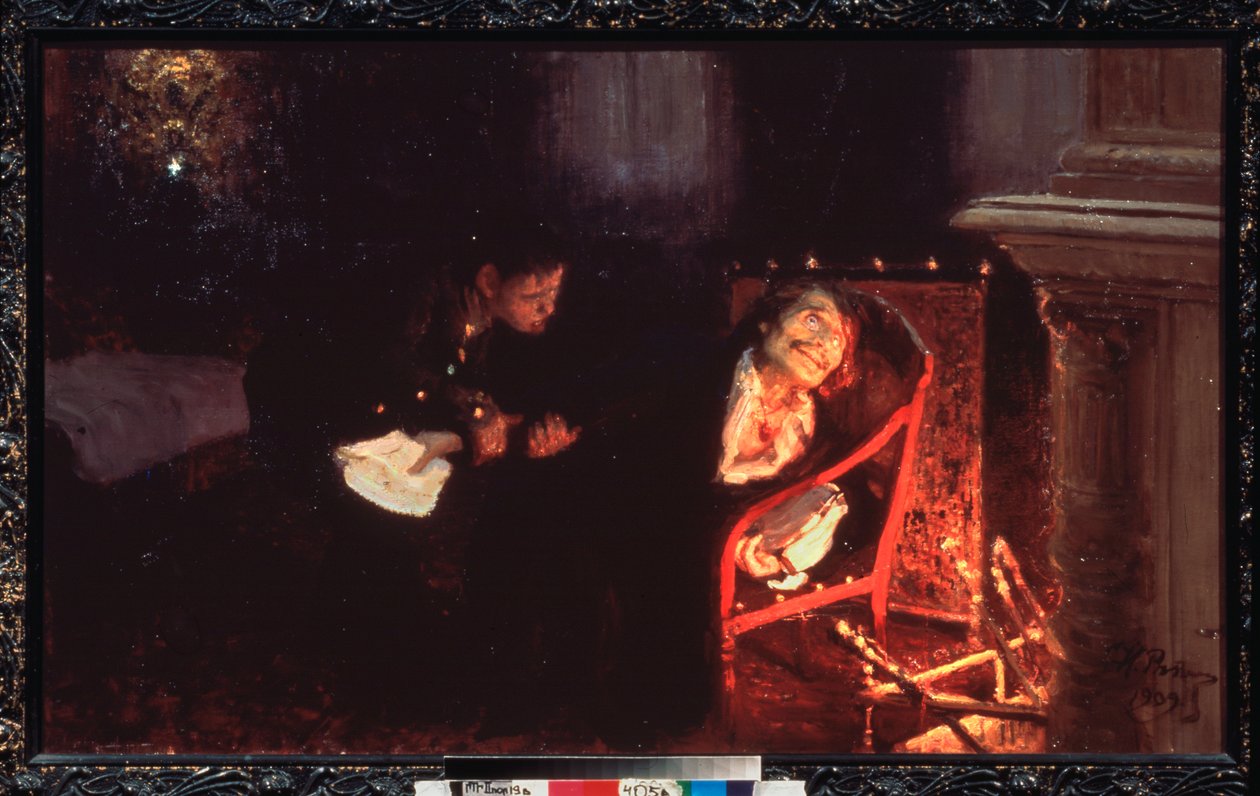 The self-immolation of Nicolas Gogol (1809-1852) by Ilya Efimovich Repin