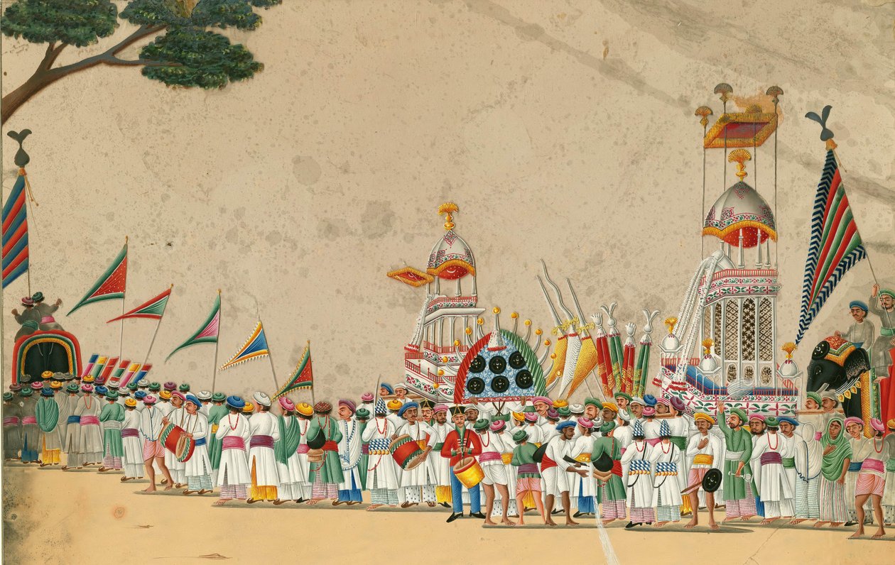 Festival procession by Indian Art: Buy fine art print