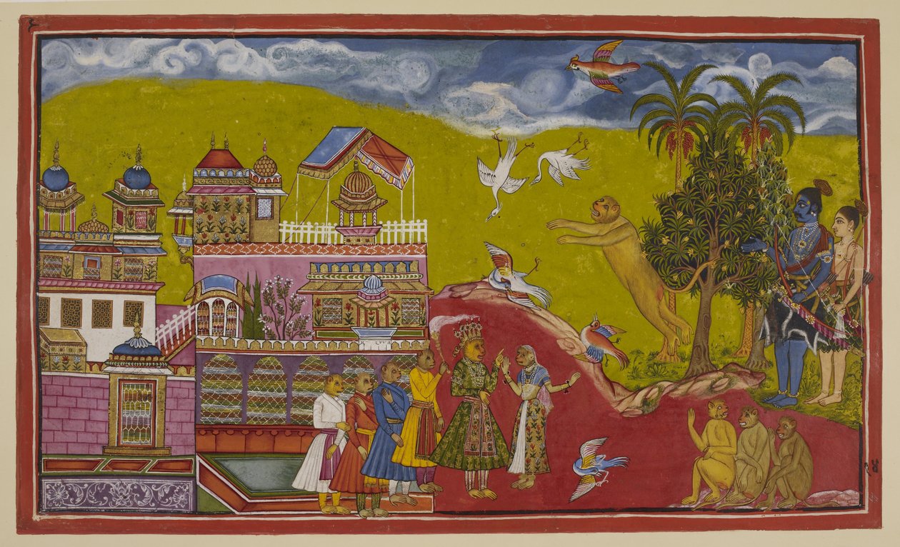 Sugriva and his allies have come to Bali's palace at Kiskindha. Sugriva ...