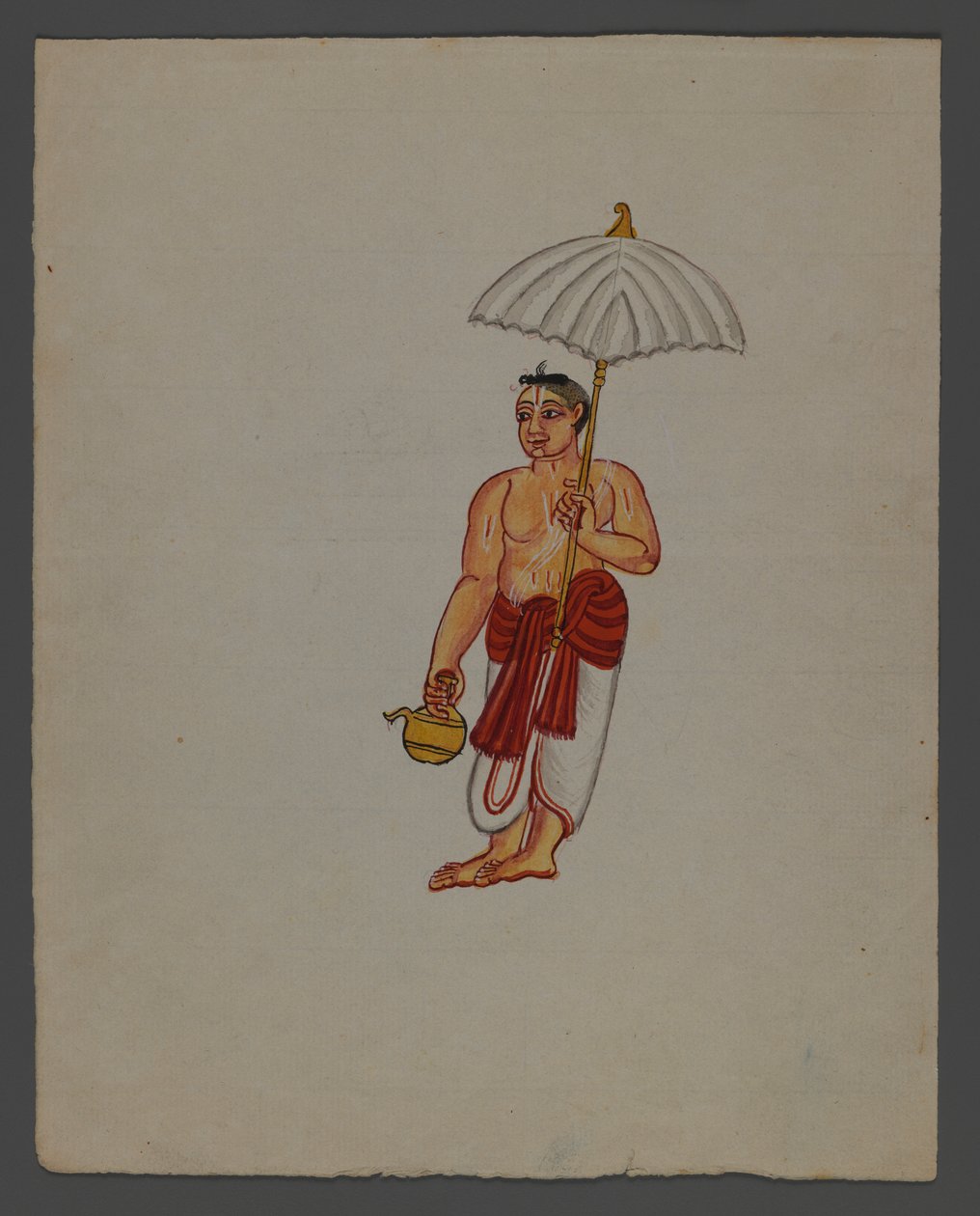 One of a set of nine images showing Indians in different professions by Indian School