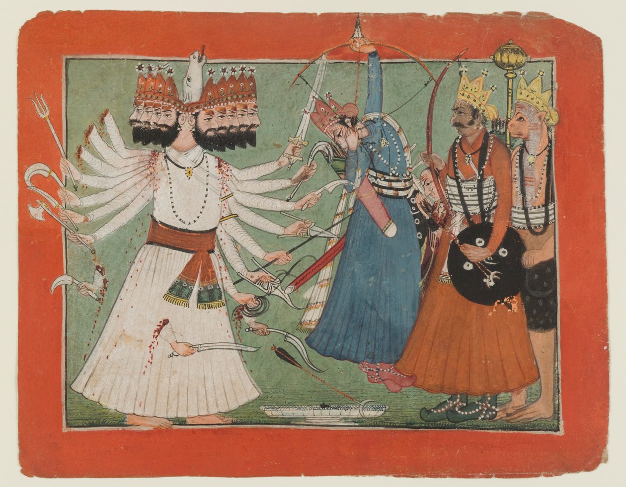 Ravana Challenges Rama's Army by Indian School