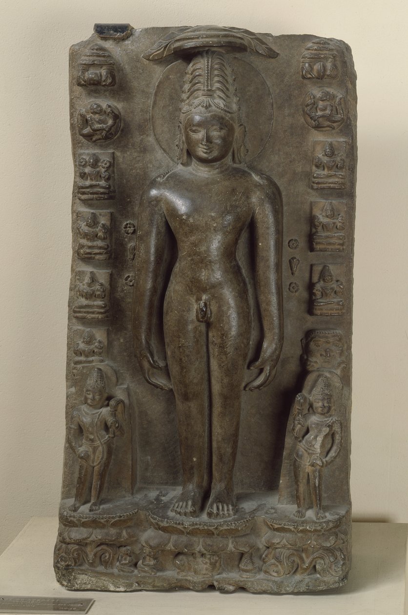 Relief Depicting Vrishabha, the First Tirthankara by Indian School