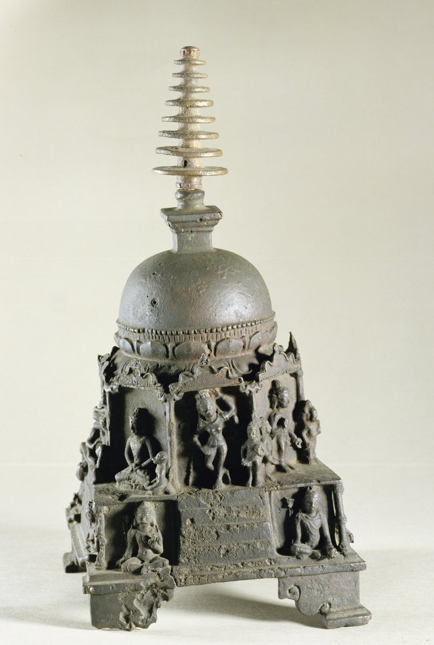 Stupa, Pala, Nalanda, Bihar by Indian School