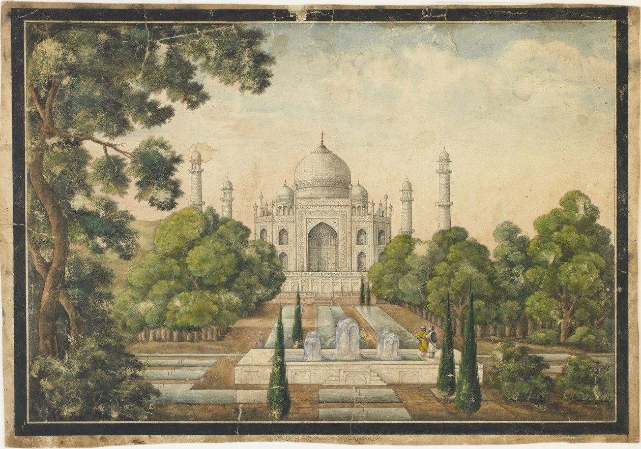 The Taj Mahal by Indian School