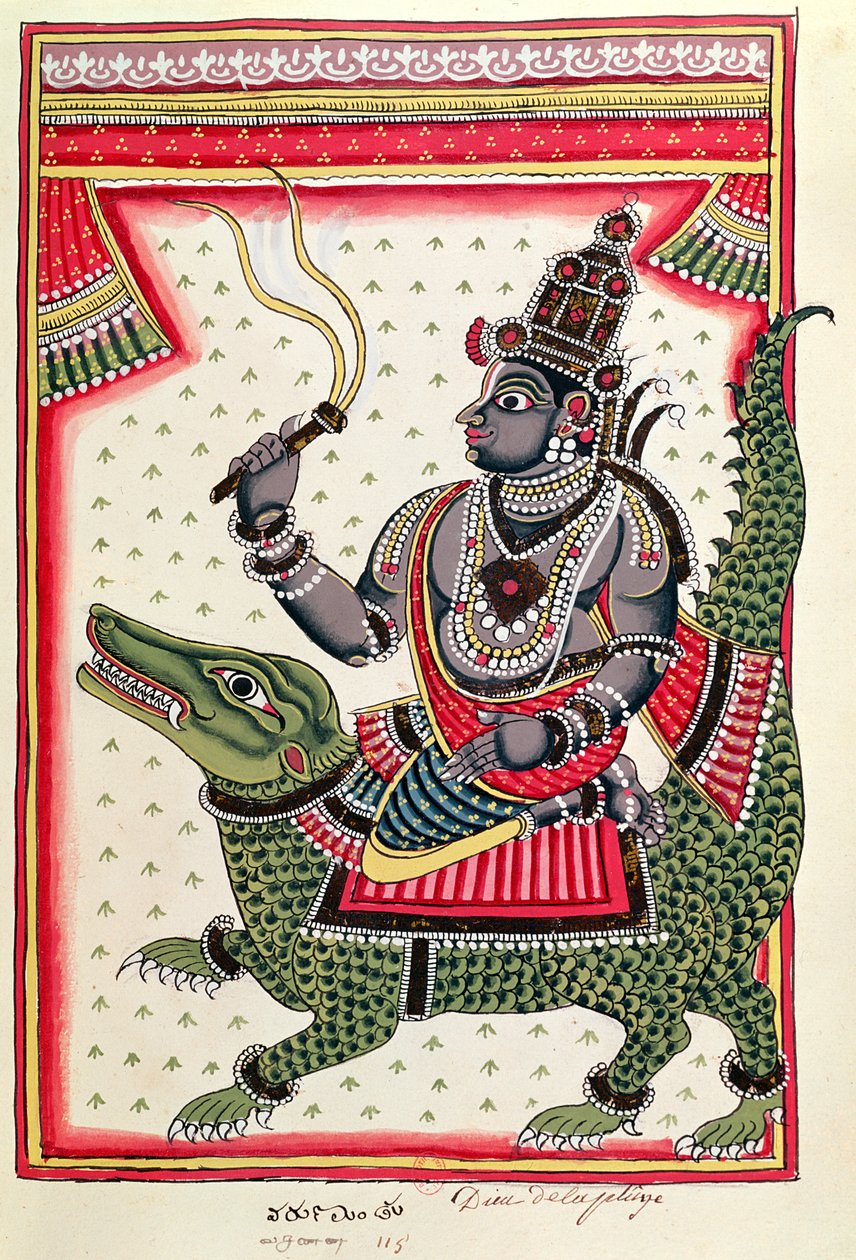 Varuna, God of the Oceans by Indian School