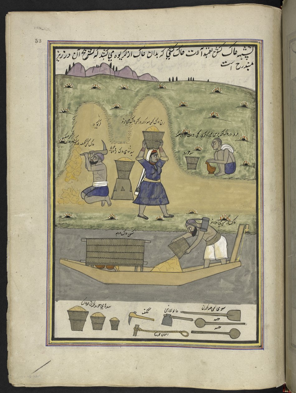Workers Excavating Earth and Transporting It, from 