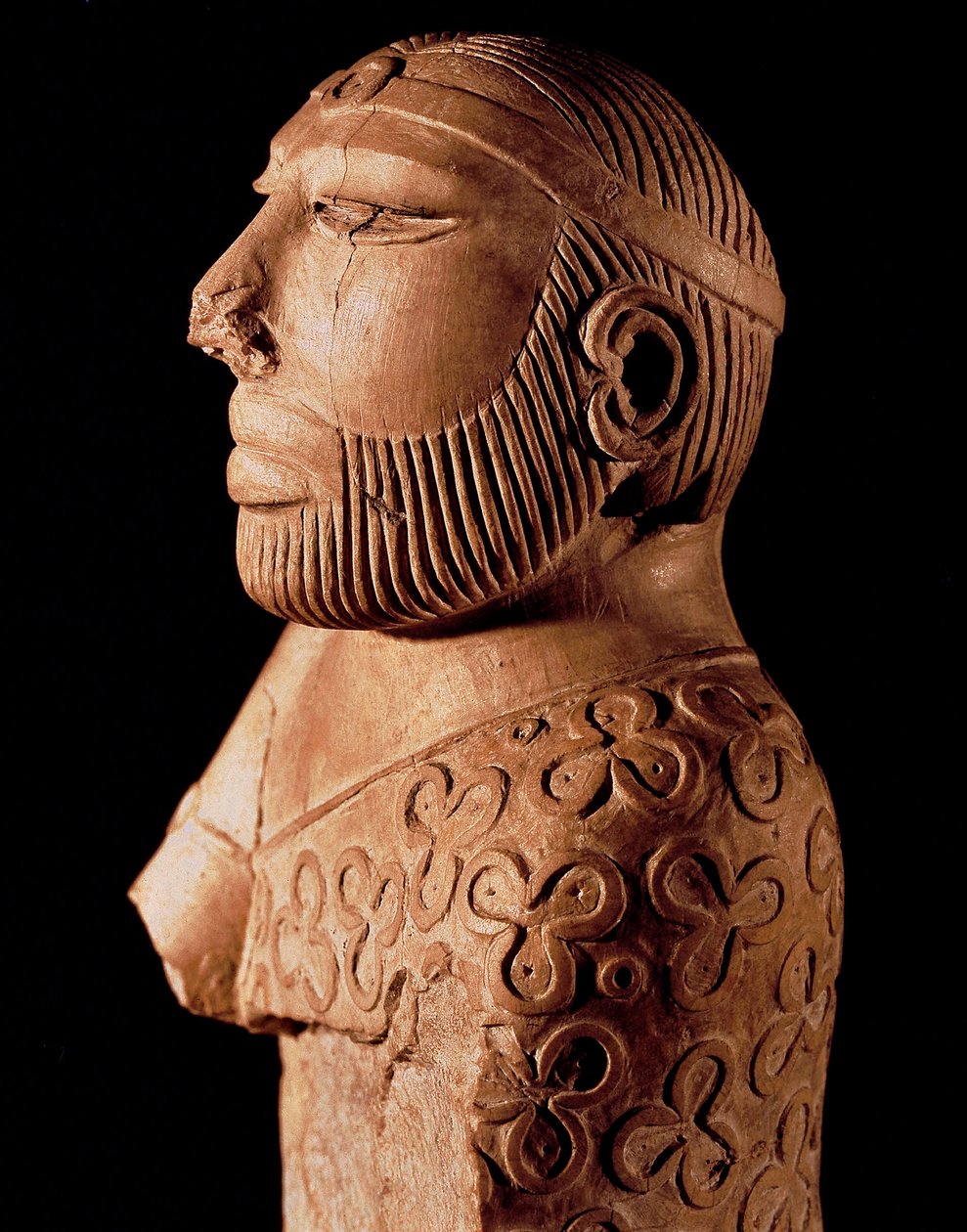 Civilization of the Indus Valley: Wooden Bust of King Priest