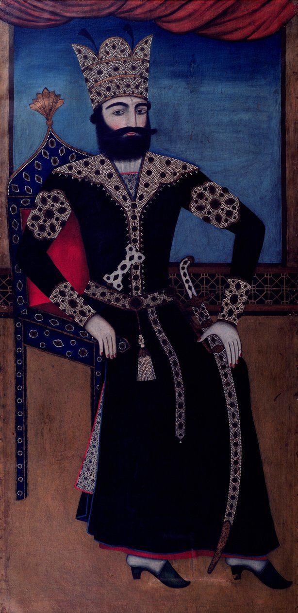 Portrait of Fath-Ali, Shah of Iran (reigned 1797-1834) by Iranian School