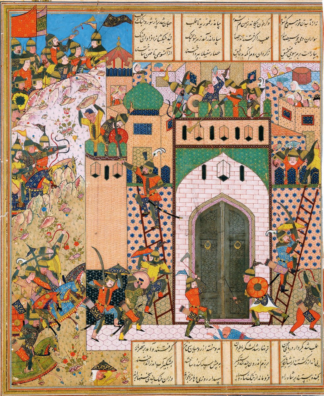 Shah Anushirvan Captures the Fortress of Saqila by Iranian Master