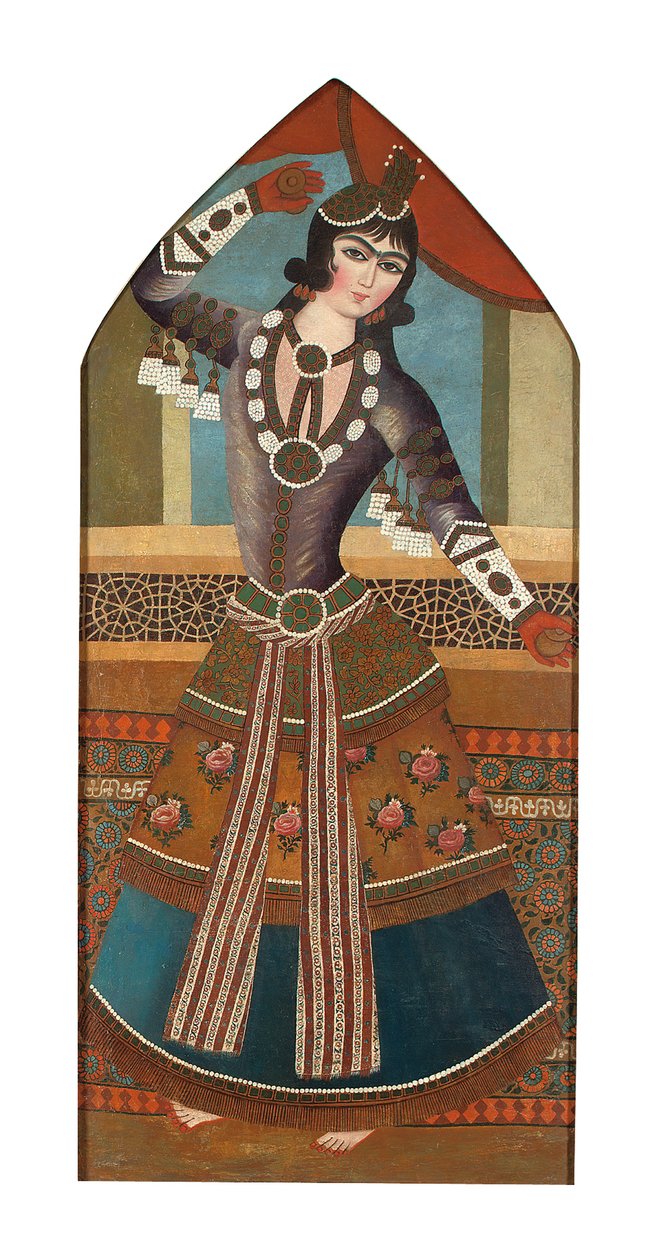 A Qajar Dancing Girl by Iranian School