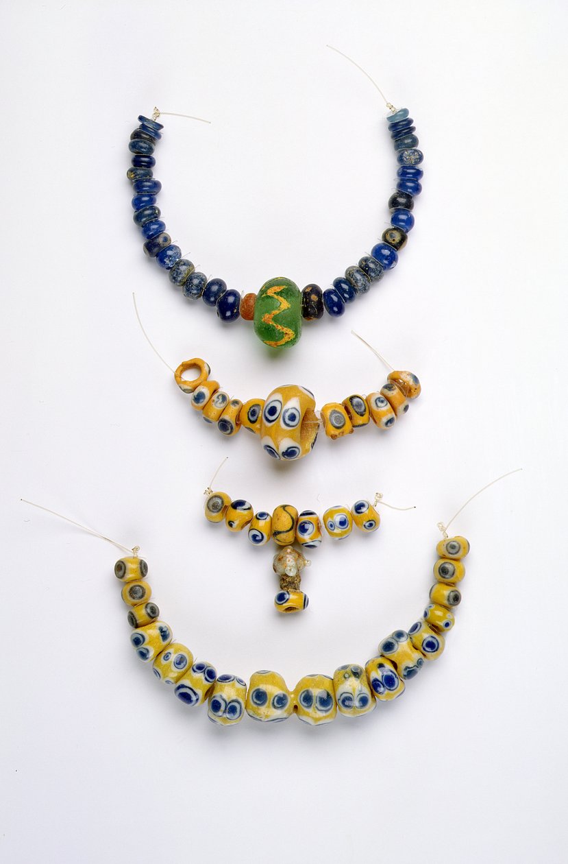 Bead necklaces, Iron Age by Iron Age