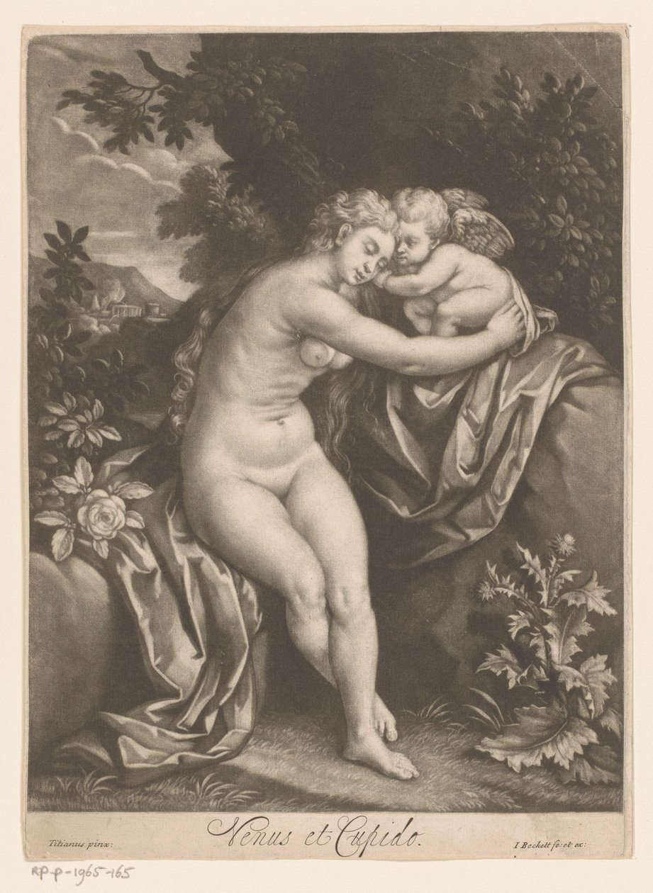 Venus and Cupid by Isaac Beckett