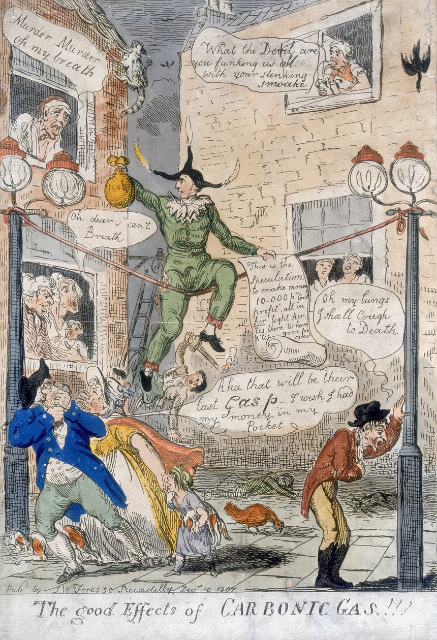 The Good Effects of Carbonic Gas! by Isaac Cruikshank
