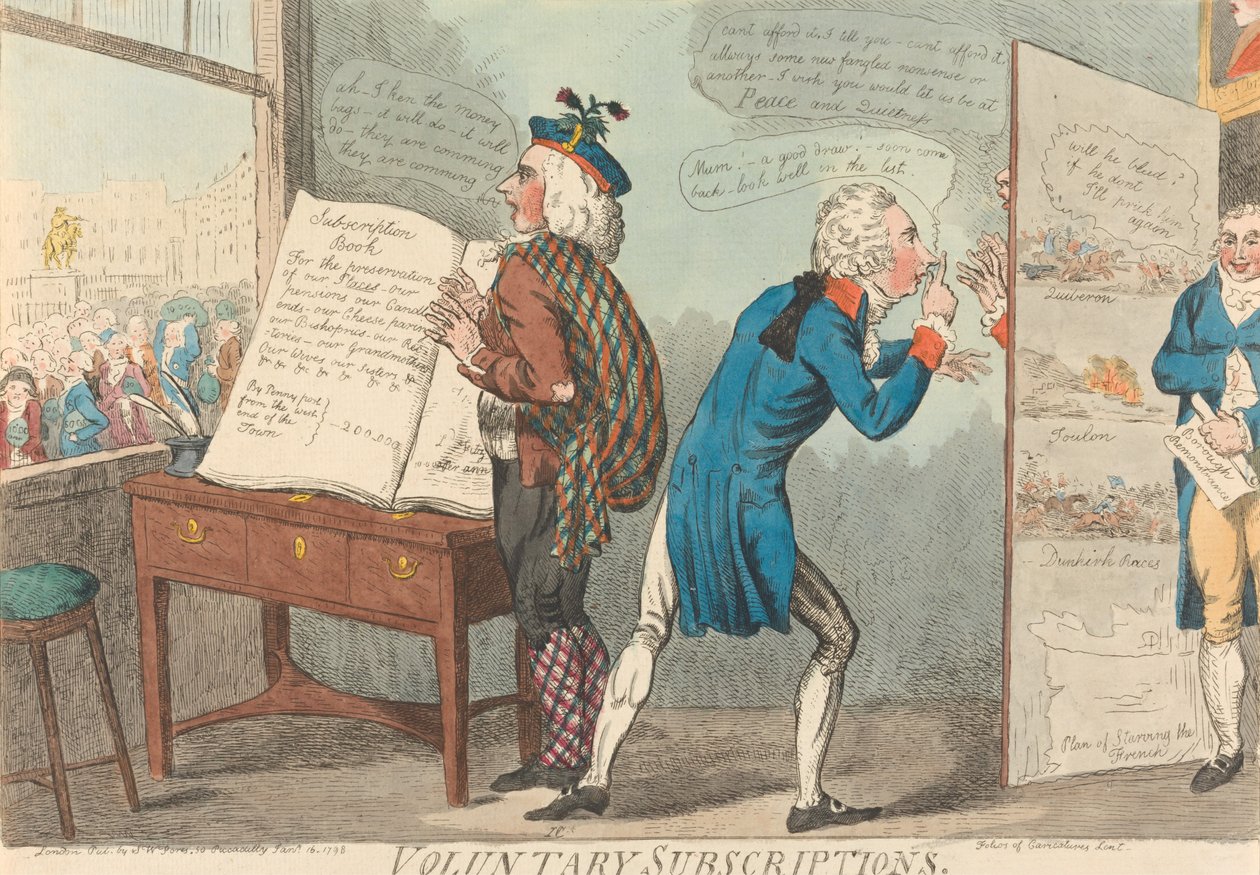 Voluntary Subscriptions by Isaac Cruikshank
