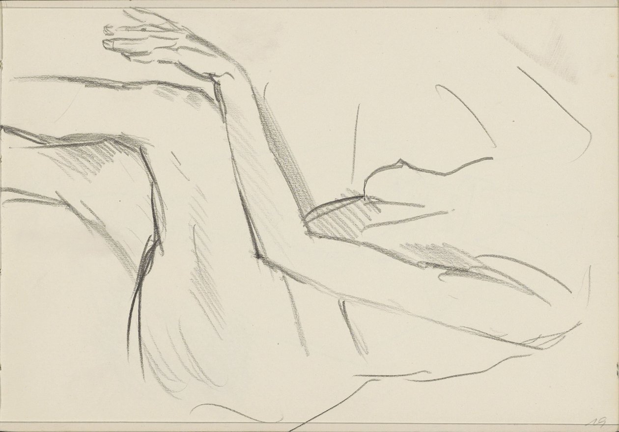 Seated Female Nude by Isaac Israels