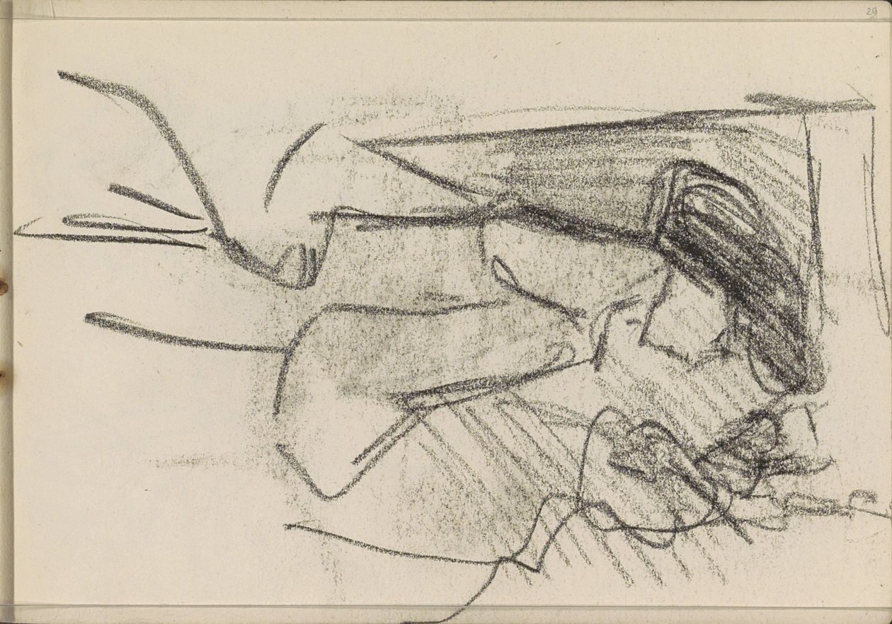 Standing woman, in profile by Isaac Israels