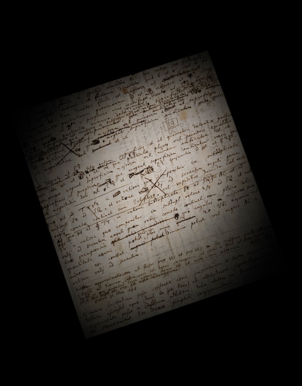 Two Pages of Revisions to the Principia Mathematica