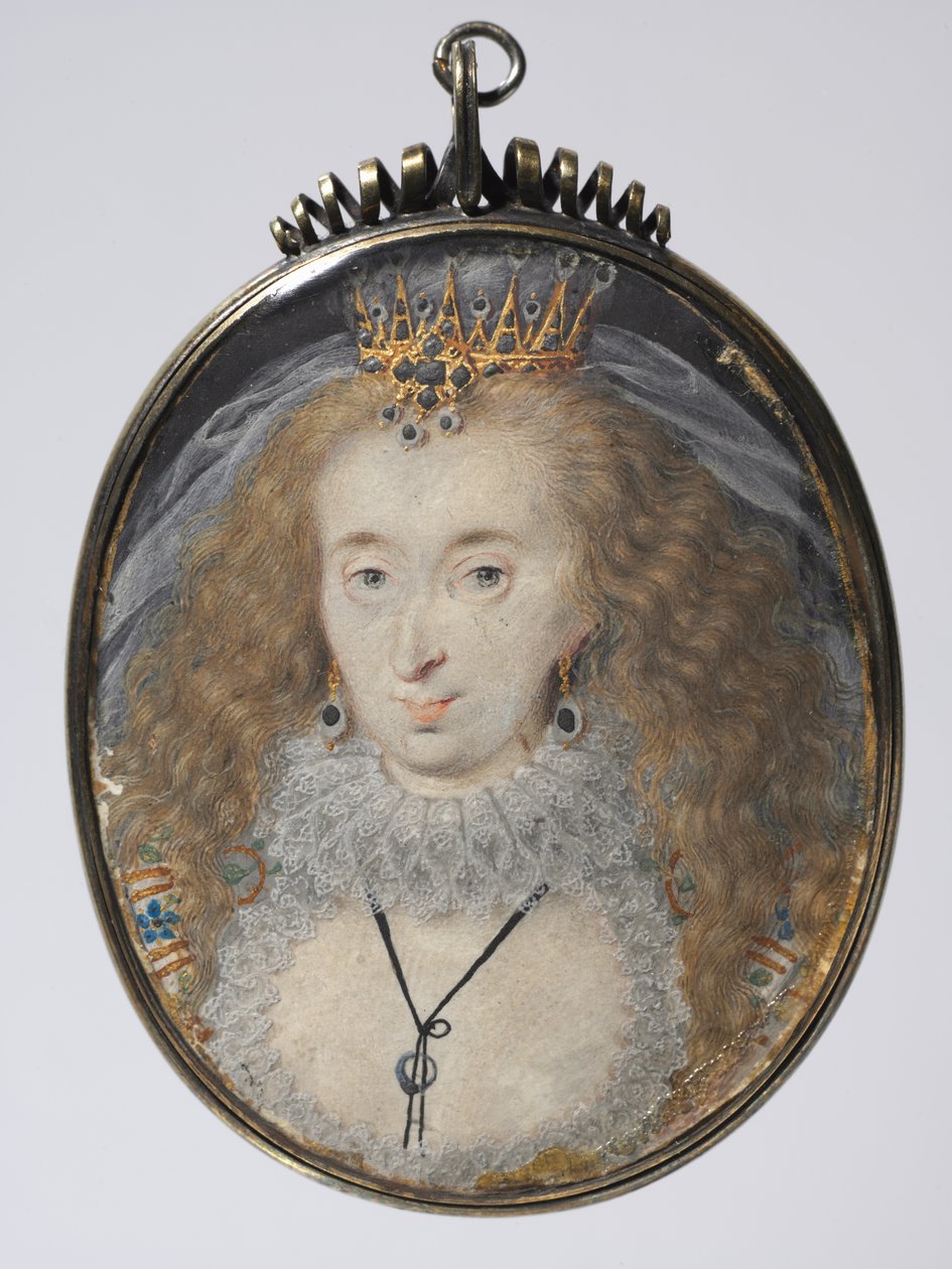 Portrait of Lucy Russell, Countess of Bedford by Isaac Oliver