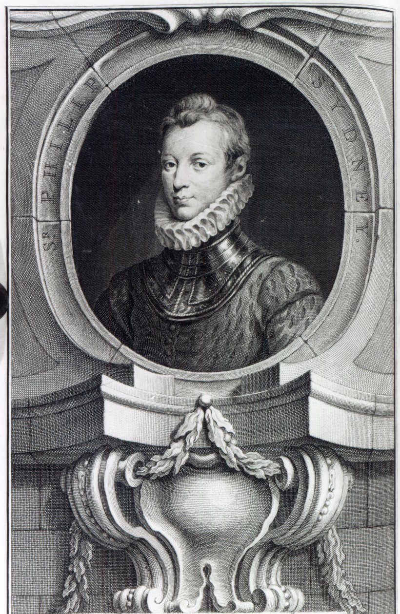 Sir Philip Sidney, Engraved by Jacobus Houbraken, 1743 by Isaac Oliver