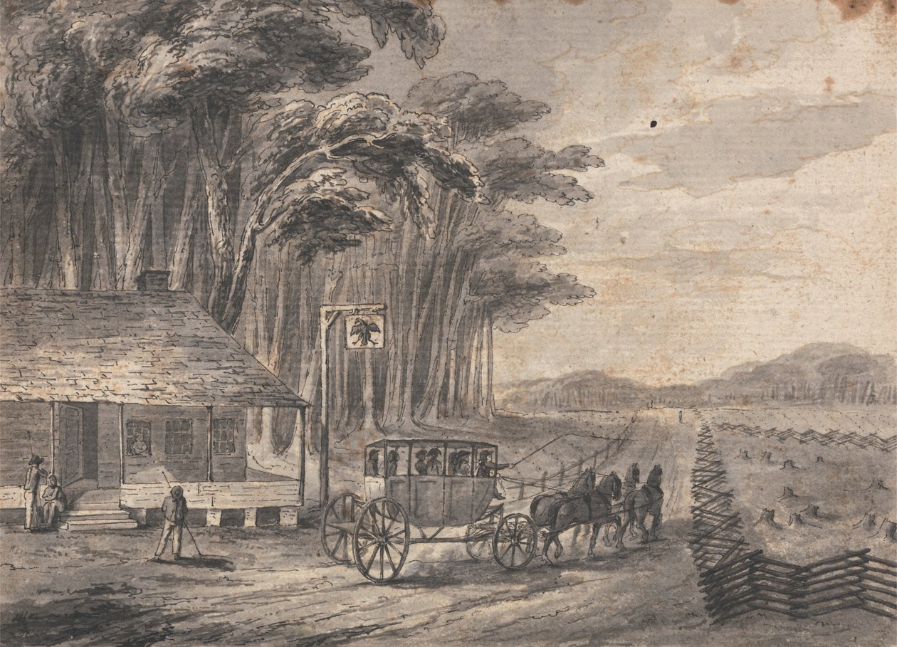 American Stage Wagon by Isaac Weld
