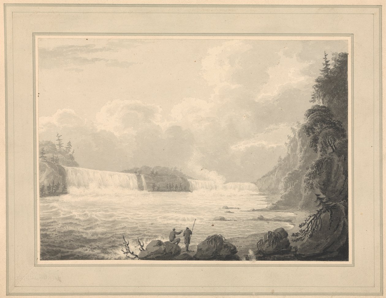 View of the Falls of Niagara by Isaac Weld