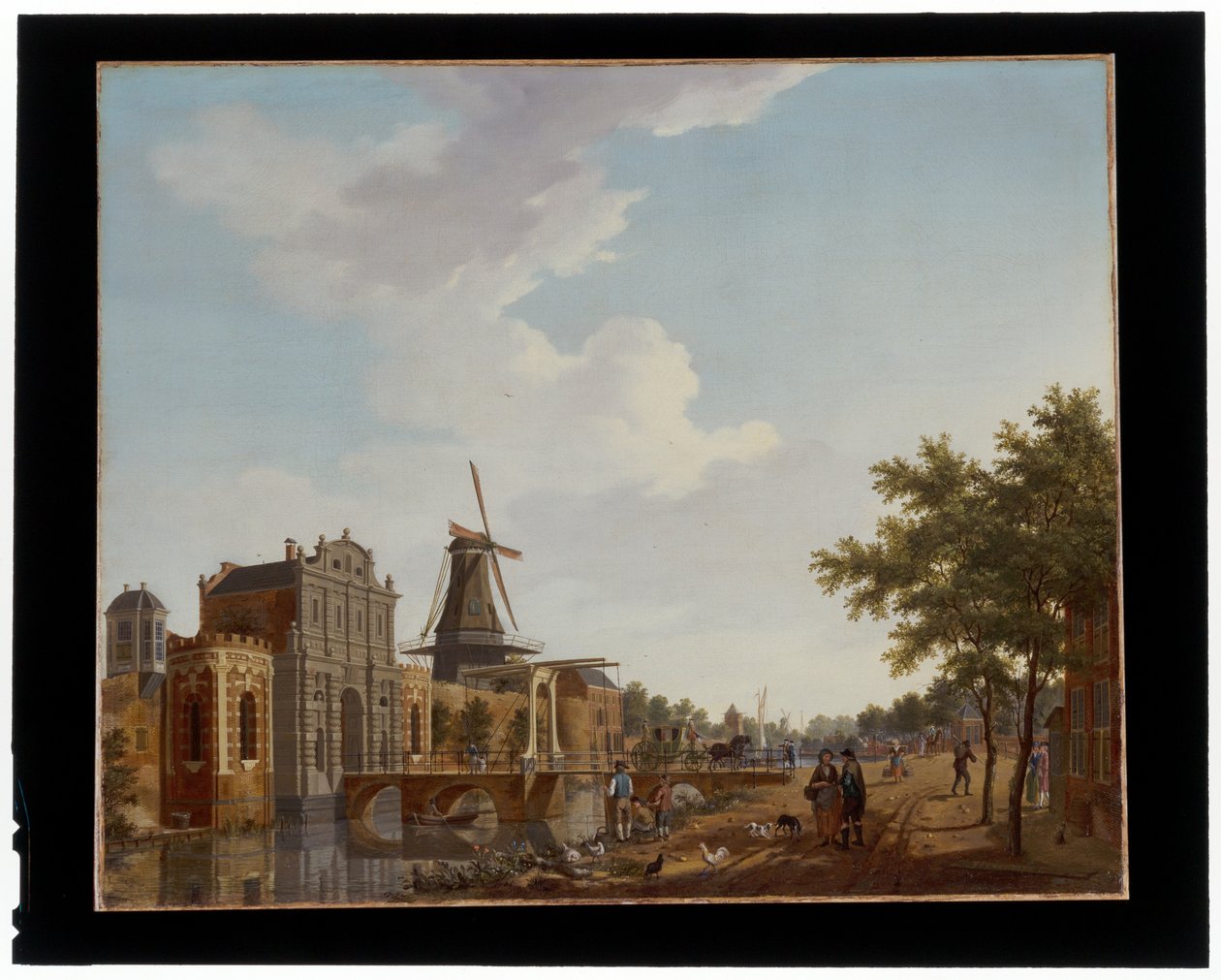 The Catharijnepoort in Utrecht by Isaak Ouwater