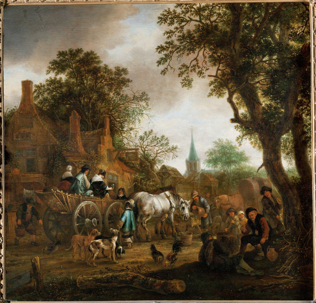 Coach in Front of an Inn by Isack van Ostade