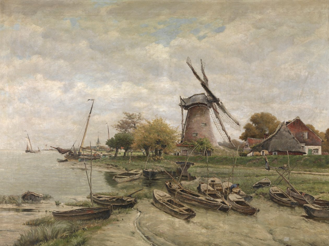 The Scheldt in Mariakerke by Isidore Meyers