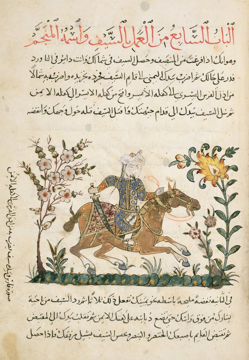 Cavalry Charge from Nihayat al-Sul by Islamic School