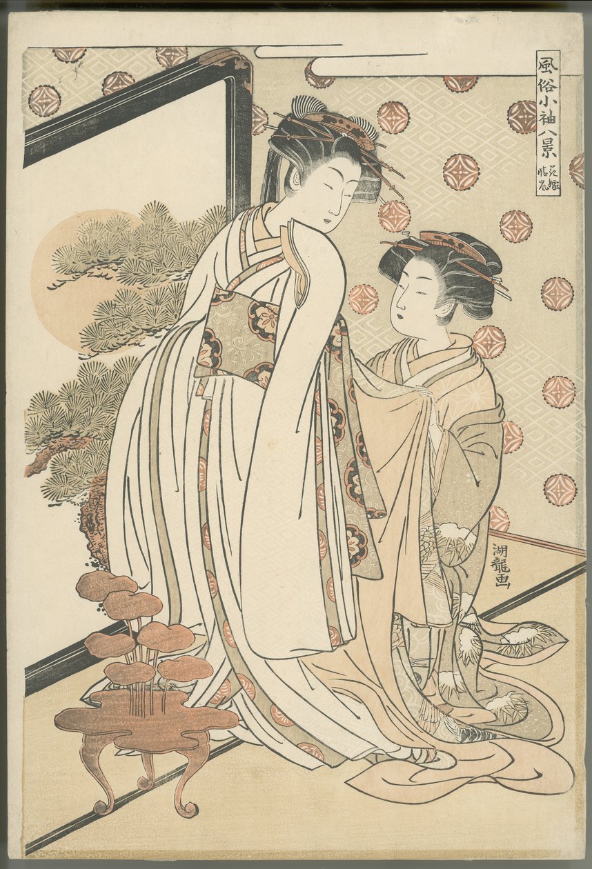 Clear Weather after a Storm for the Bride by Isoda Koryusai