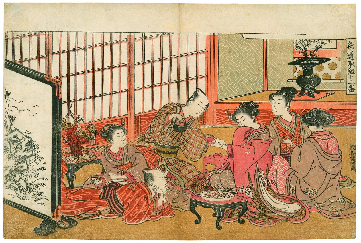 Party in the Yoshiwara by Isoda Koryusai
