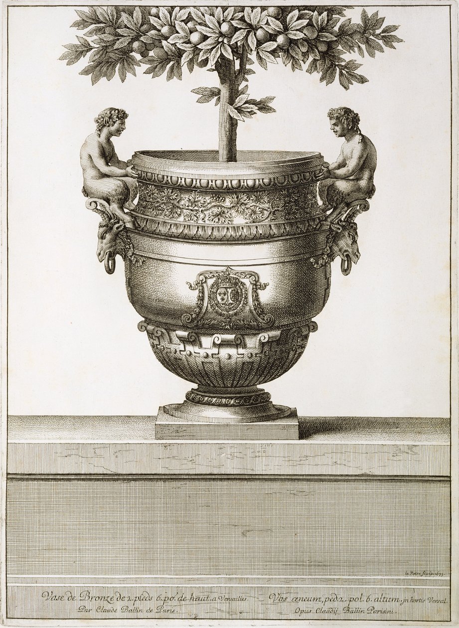 Bronze urns as used for citrus trees, illustration from 