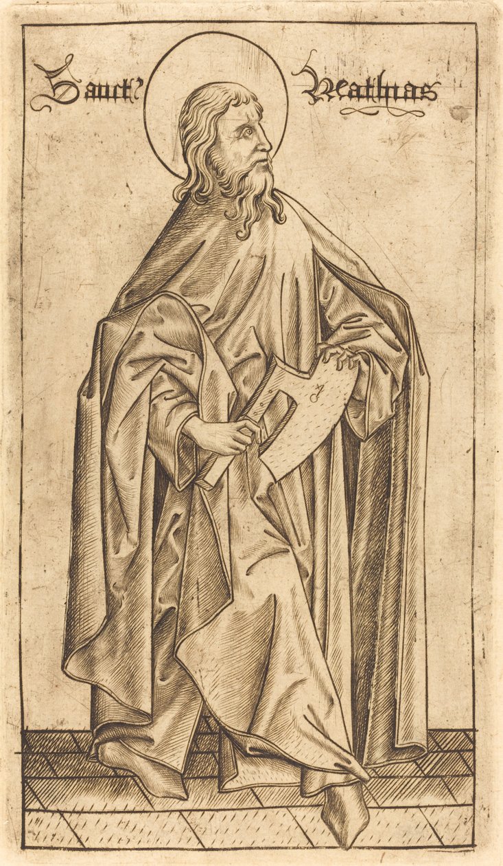 Saint Matthias, c. 1470-1480 by Israhel van Meckenem