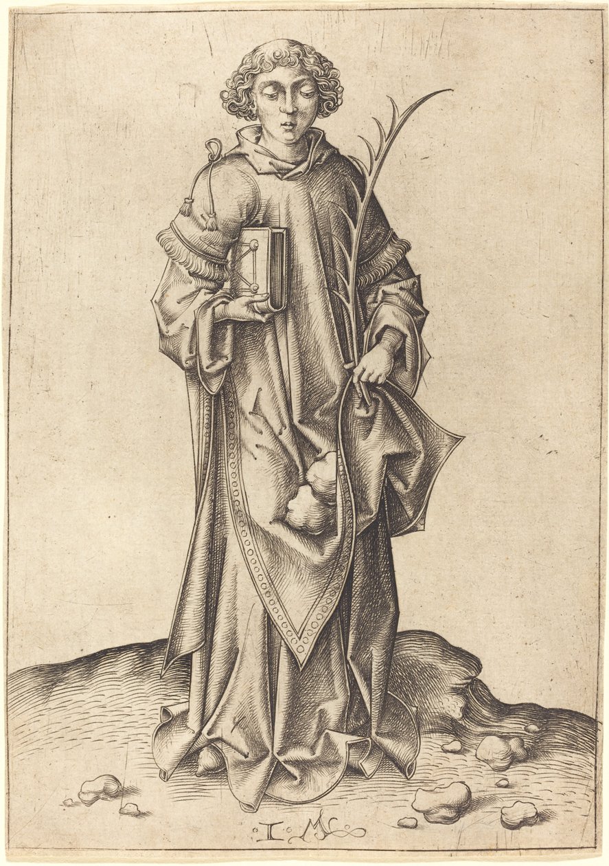 Saint Stephen by Israhel van Meckenem
