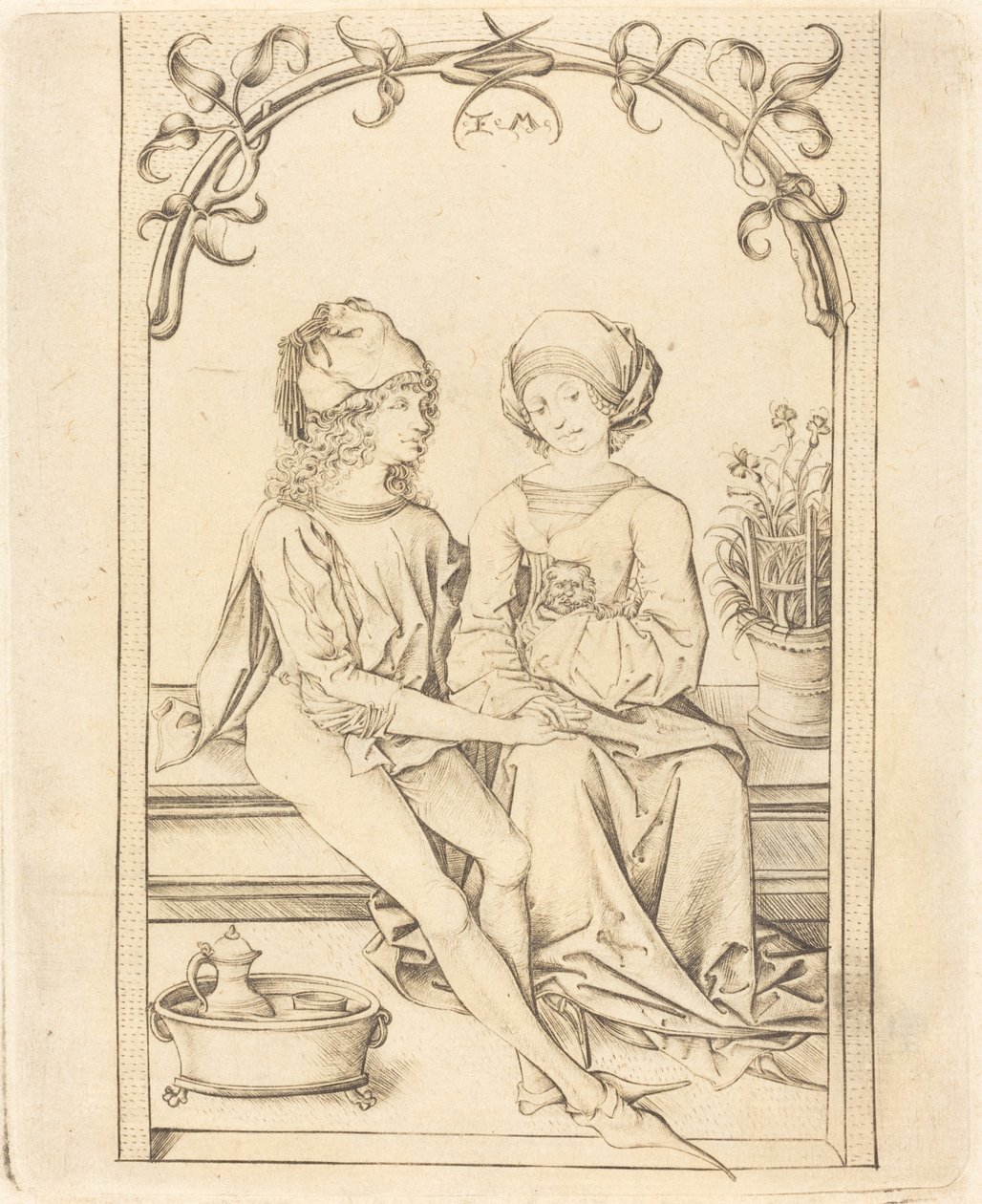 The Lovers, c. 1490 by Israhel van Meckenem