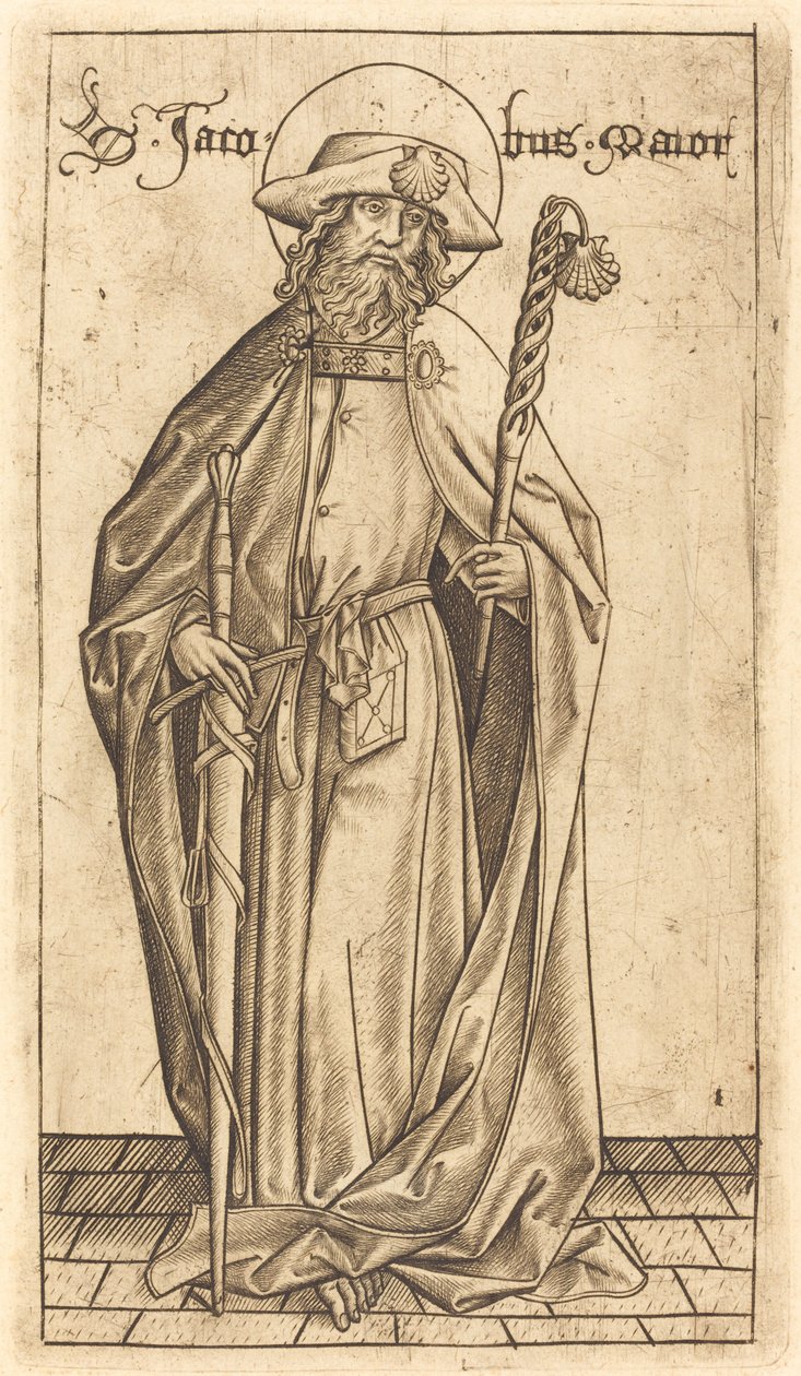 Saint James the Great by Israhel van Meckenem after Master E.S.