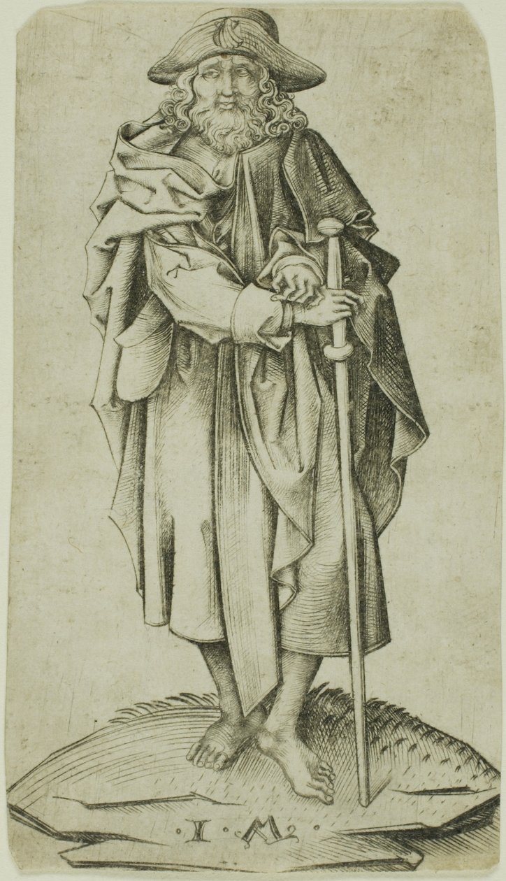 St. James Major, from Christ and the Apostles by Israhel van Meckenem the younger