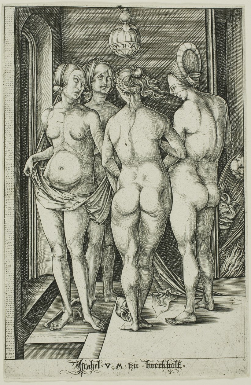 The Four Witches by Israhel van Meckenem the younger