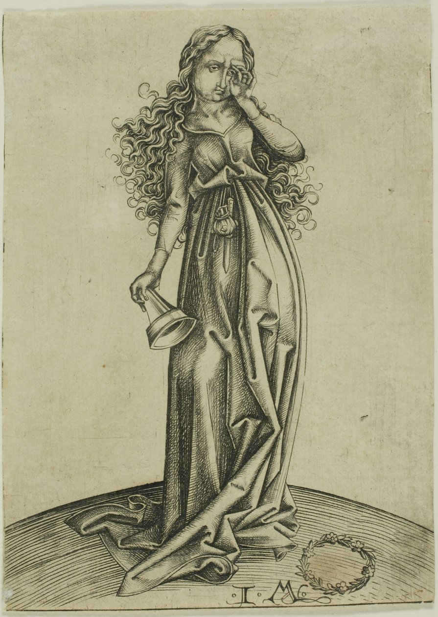 The Third Foolish Virgin, from The Five Foolish Virgins by Israhel van Meckenem the younger