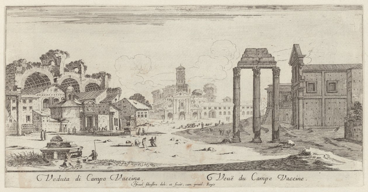 View of Campo Vaccina by Israël Silvestre