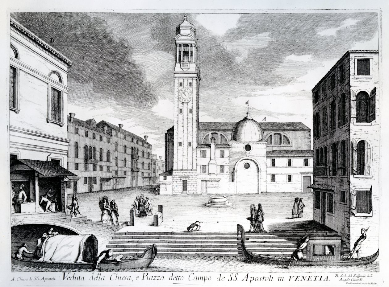 A View of Santi Apostoli, Venice by Italian School