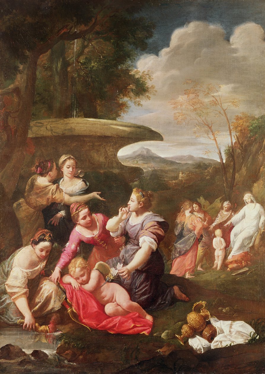 Country Scene by Italian School