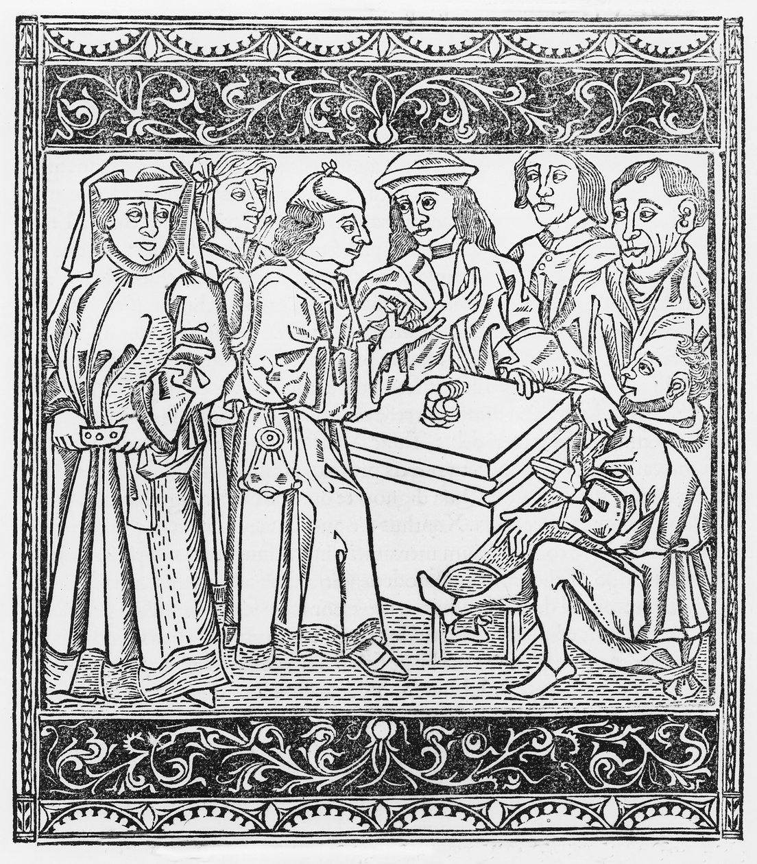 Merchants and Moneylenders by Italian School