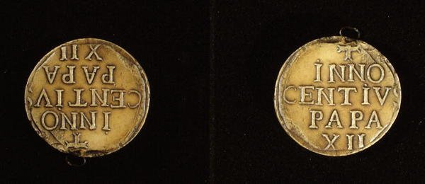 Seal from a papal bull of Pope Innocent XII (1615-1700) by Italian School