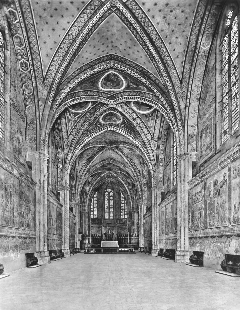 View of the Interior of the Upper Church by Italian School