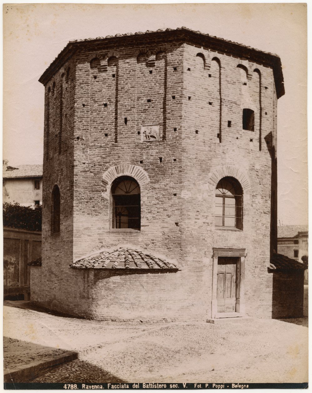 Baptistery of Neon or Orthodox Baptistery, Ravenna, Italy, ca 1900 by Italian Photographer